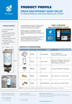 P903316 High Efficiency Diesel Fuel Kit Flow Rates up to 114LPH - 3MICRON