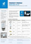 P902976 11 Micron Diesel  Fuel Filter Kit